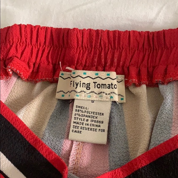 Striped wide leg flowy pants - Picture 2 of 2